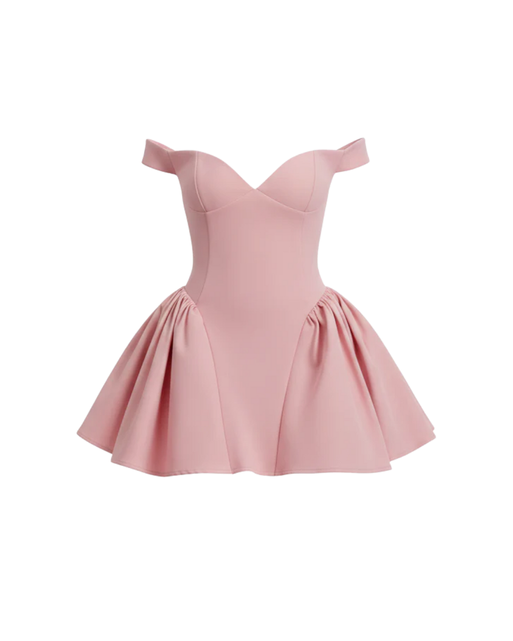 Aria – Robe Sculpturale Rose à Jupe Tulipe Ella&No