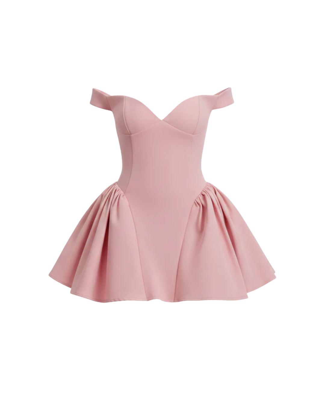 Aria – Robe Sculpturale Rose à Jupe Tulipe Ella&No