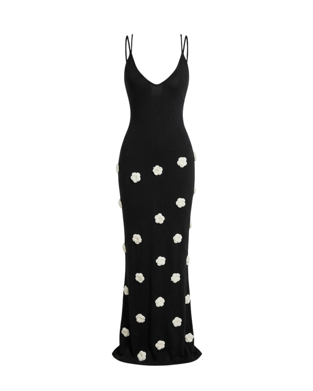 Fleur Sauvage – Robe crochet 3D florale dos nu Ella&No