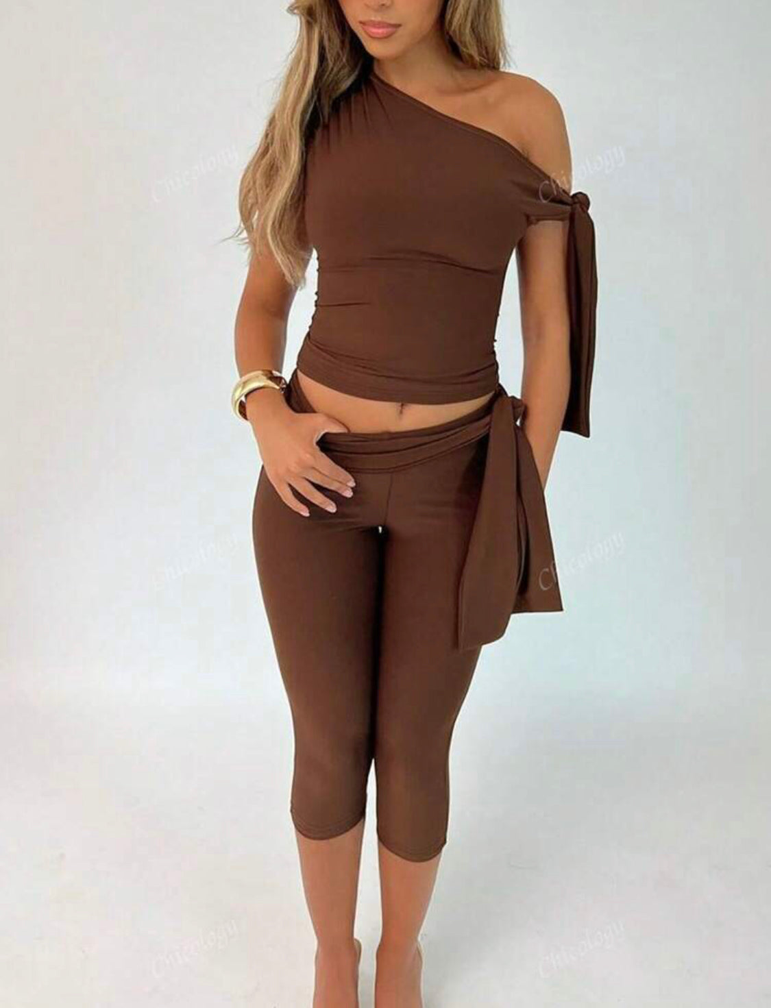 Ensemble Naïa – 2 pièces unies à col asymétrique Ella&No