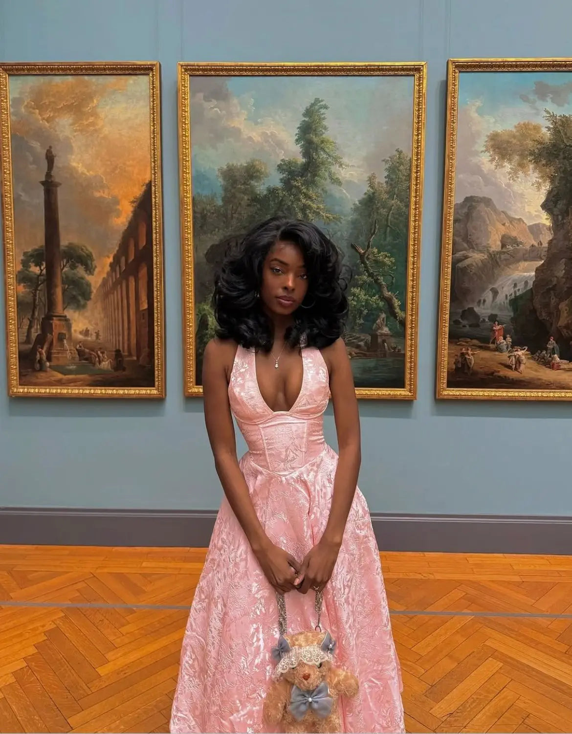 Nova - Robe midi à décolleté licou Ella&No