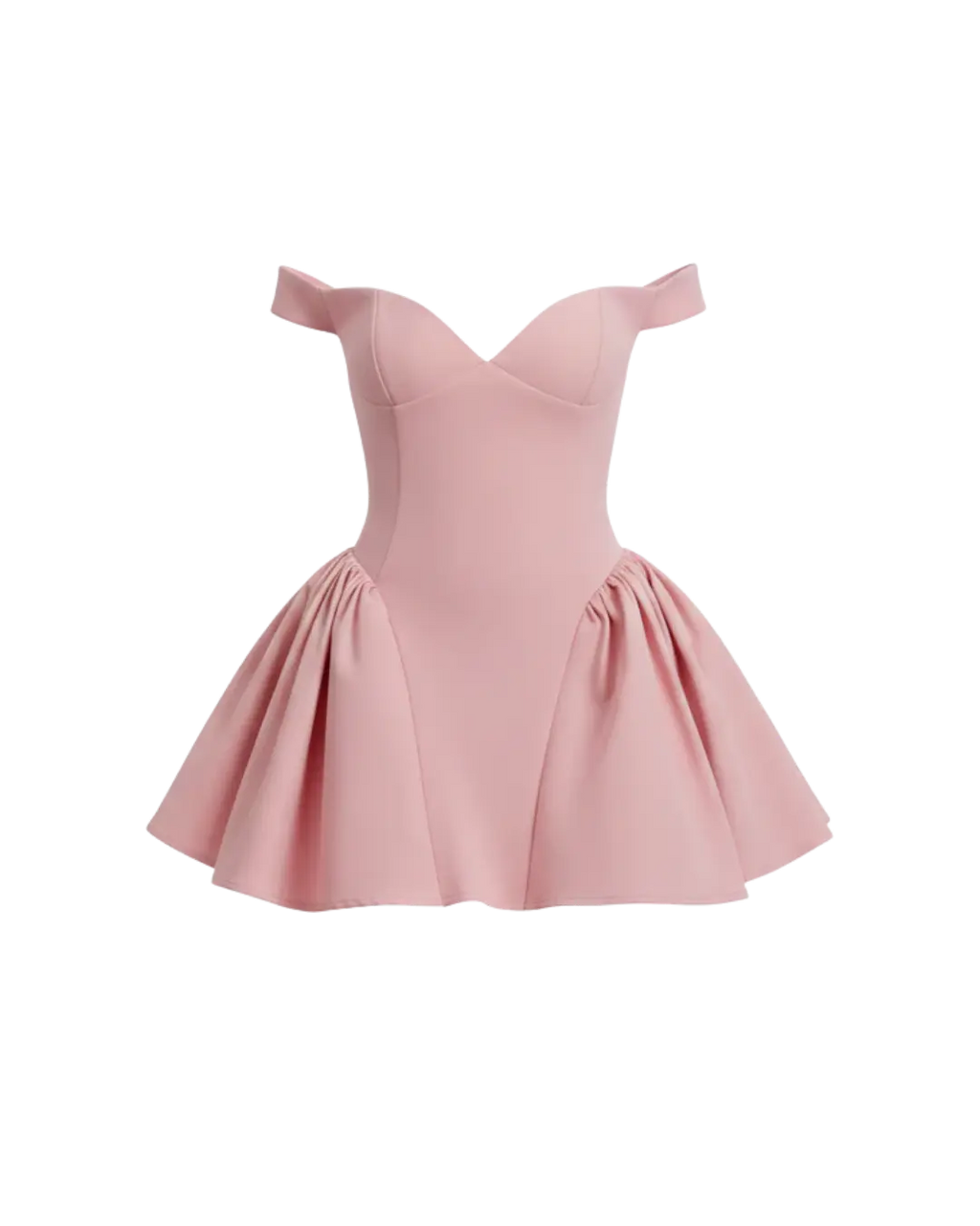 Aria – Robe Sculpturale Rose à Jupe Tulipe Ella&No