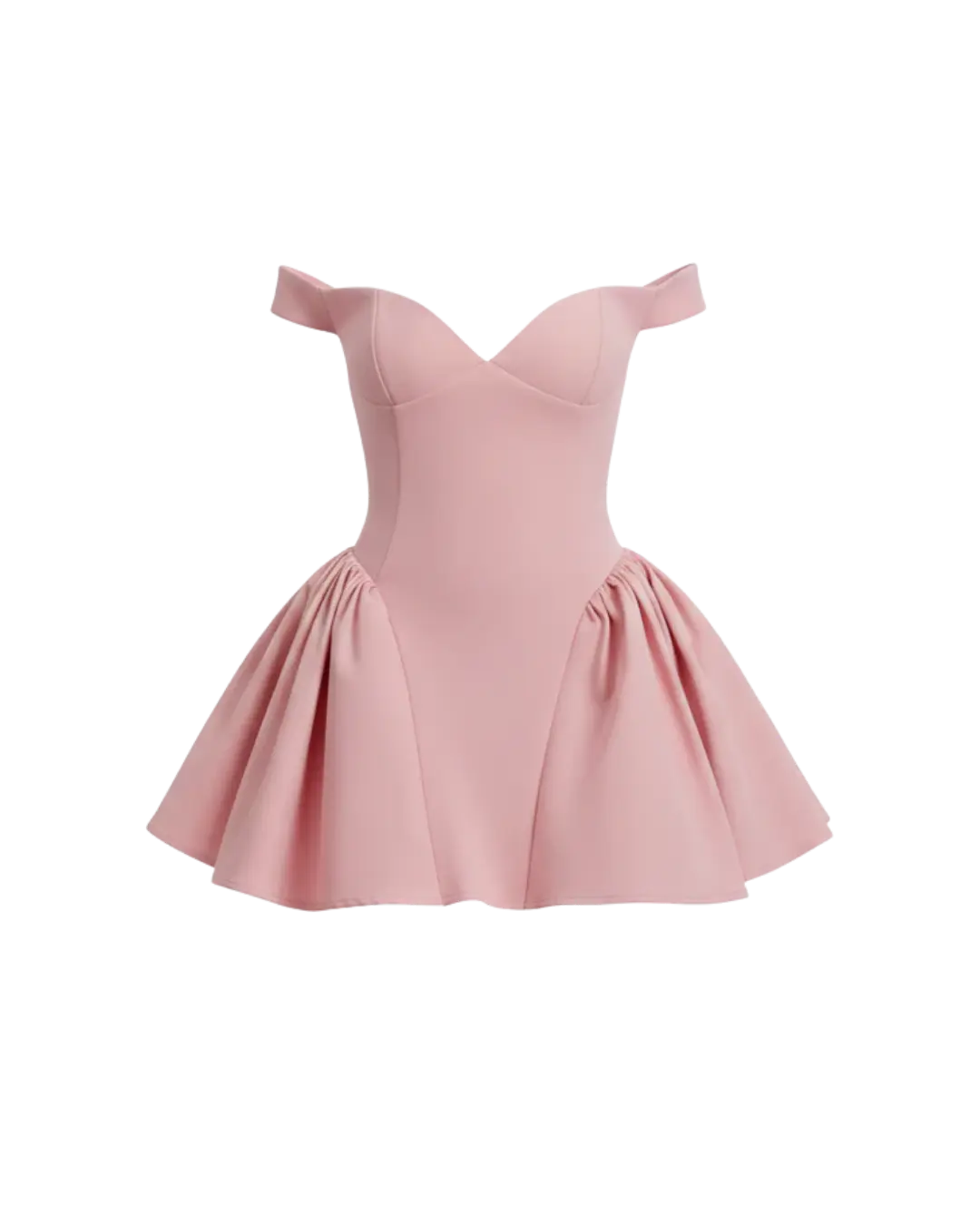 Aria – Robe Sculpturale Rose à Jupe Tulipe Ella&No