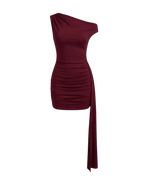 Asyma – Robe Courte Moulante Asymétrique Une Épaule Ella&No
