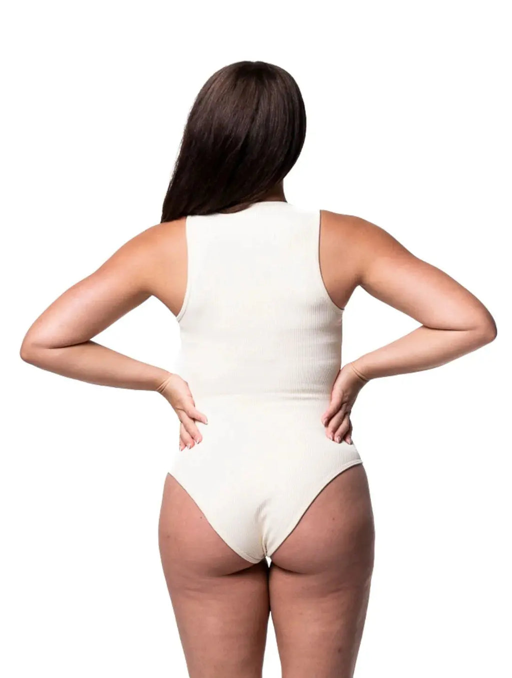 Body gainant côtelé à col carré Ella&No