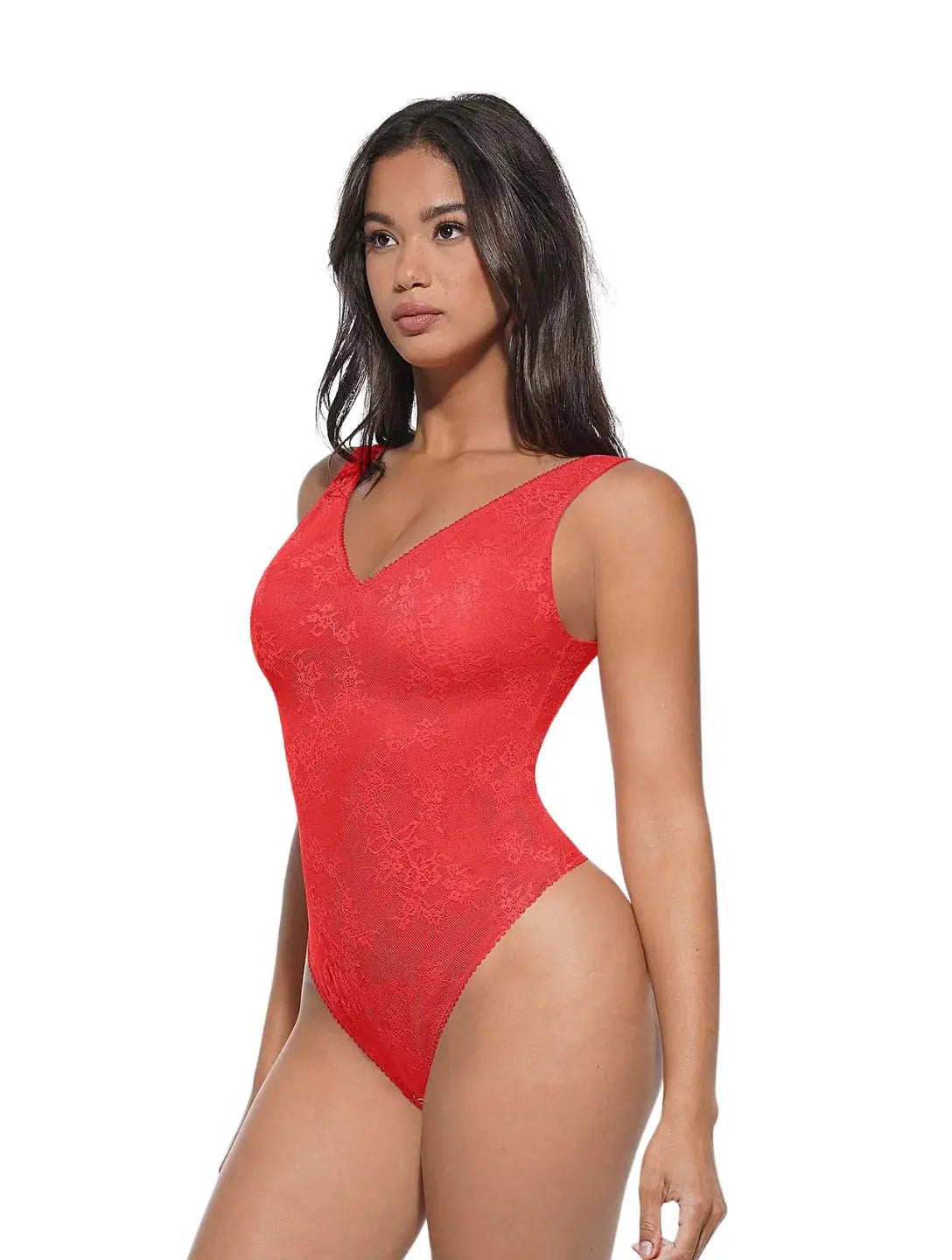 Body string à col en V en dentelle Ella&No
