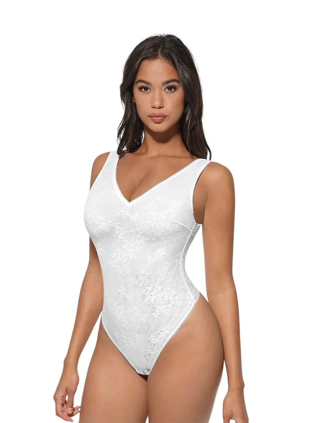 Body string à col en V en dentelle Ella&No