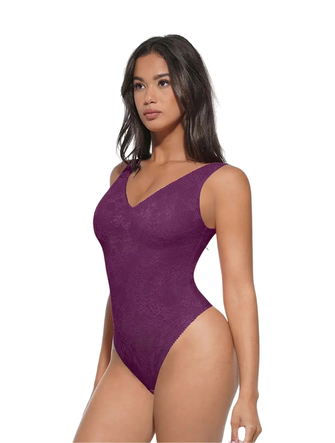 Body string à col en V en dentelle Ella&No