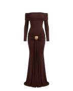 Élégance Romantique – Robe de soirée longue épaules dénudées Ella&No