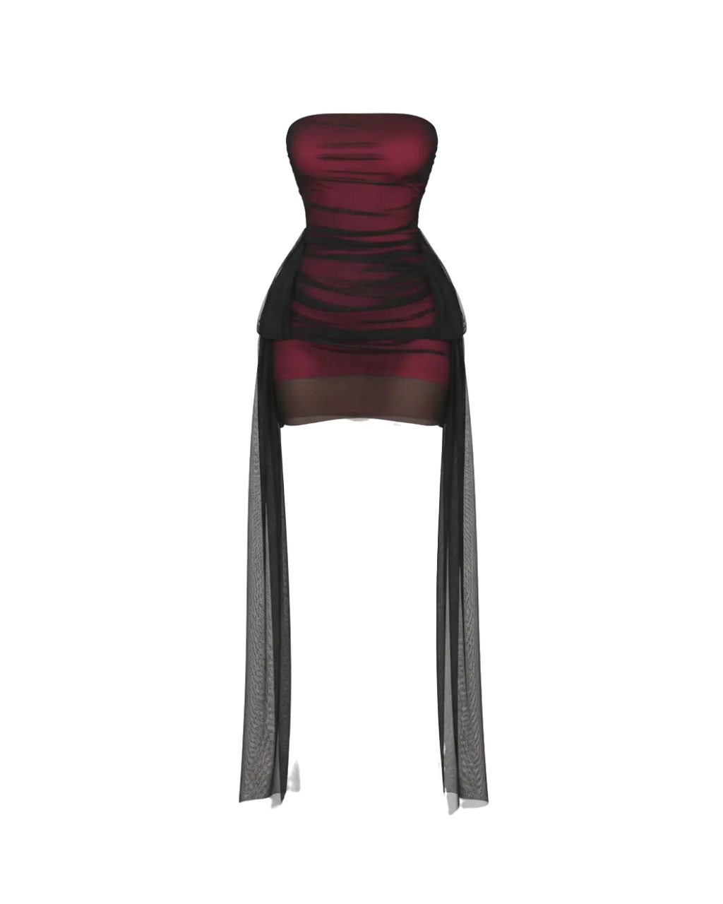 Cataleya – Robe Bustier Drapée Tulle & Voiles Longs Ella&No