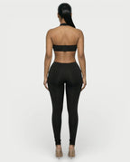 Silhouette Noire – Combinaison Halter Cut-Out Bande Centrale Moulante Ella&No