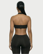 Silhouette Noire – Combinaison Halter Cut-Out Bande Centrale Moulante Ella&No