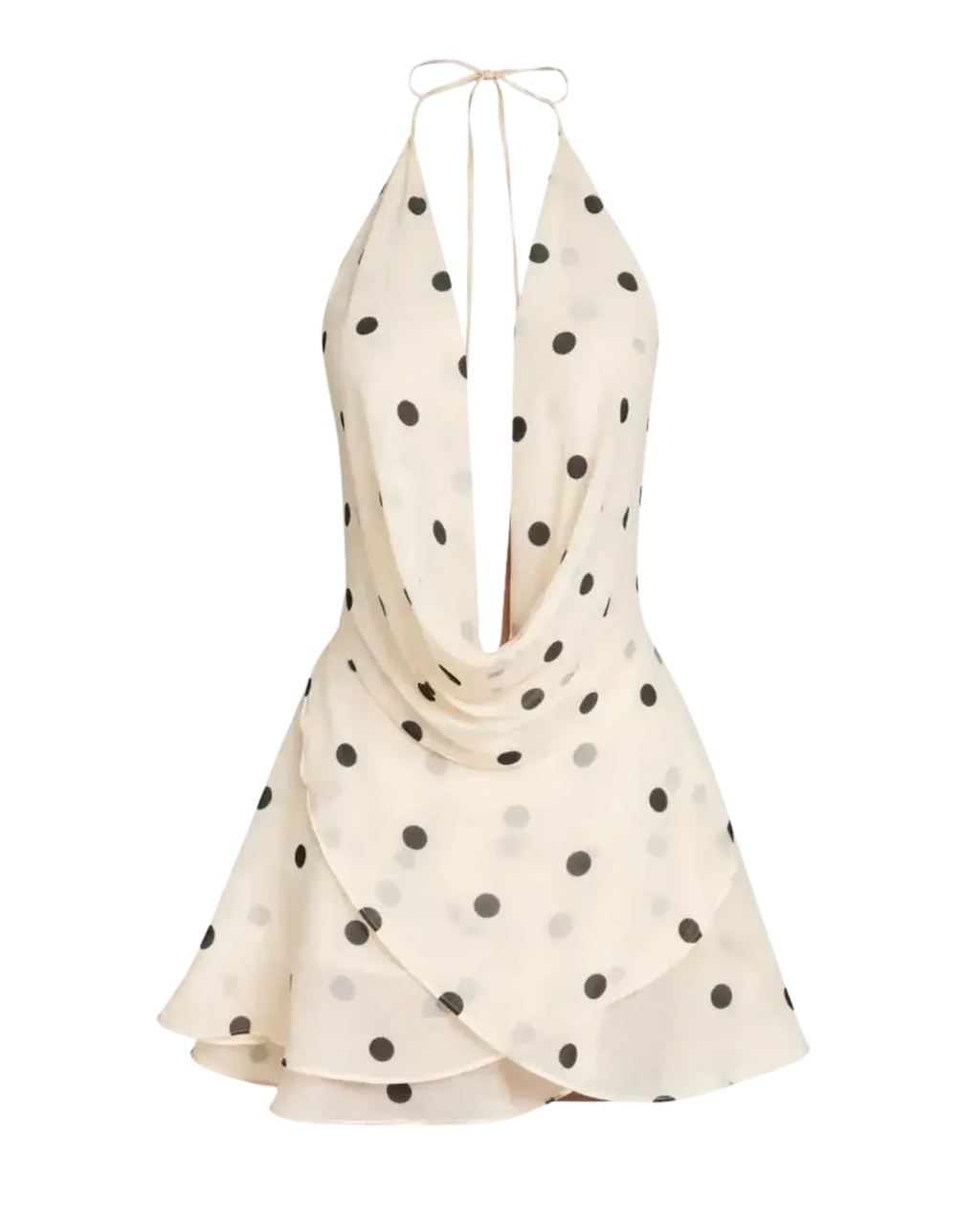 Dotty – Mini Robe Halter Dos Nu à Pois Ella&No