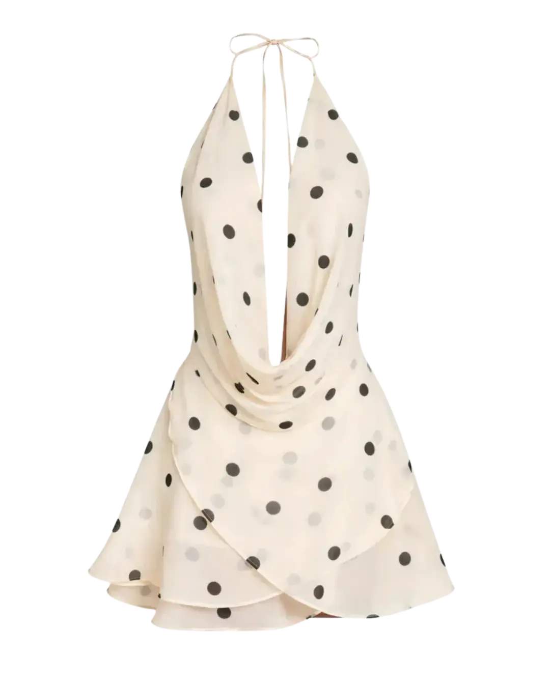 Dotty – Mini Robe Halter Dos Nu à Pois Ella&No