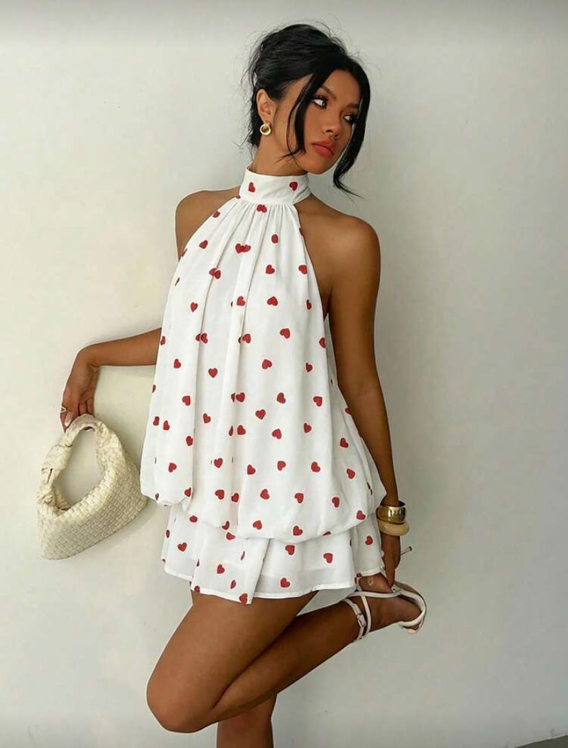 Soleia – Robe Fluide à Volants et Col Américain