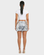 Mini jupe sequins Eranya argentée