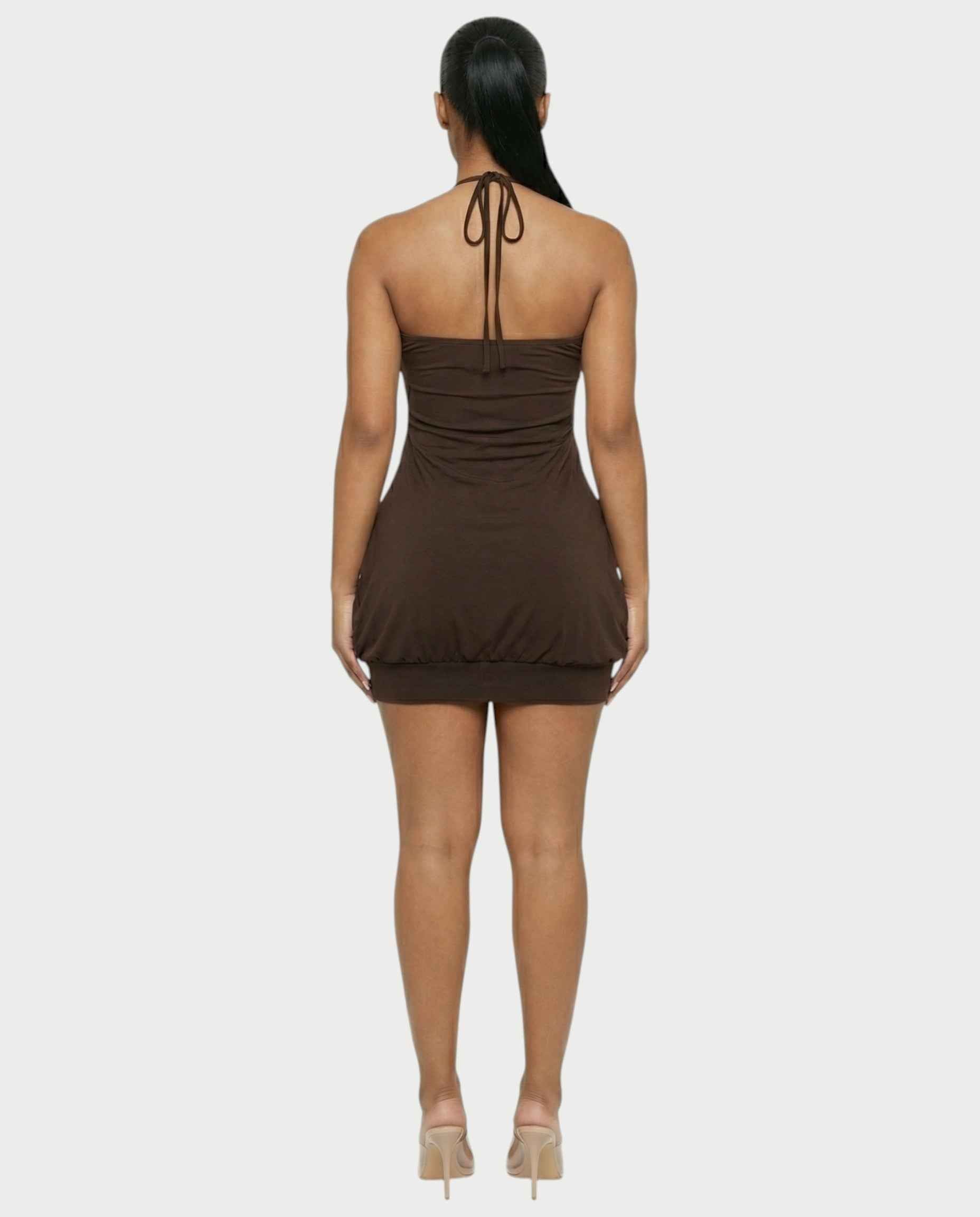 Mini robe bulle Nalima chocolat
