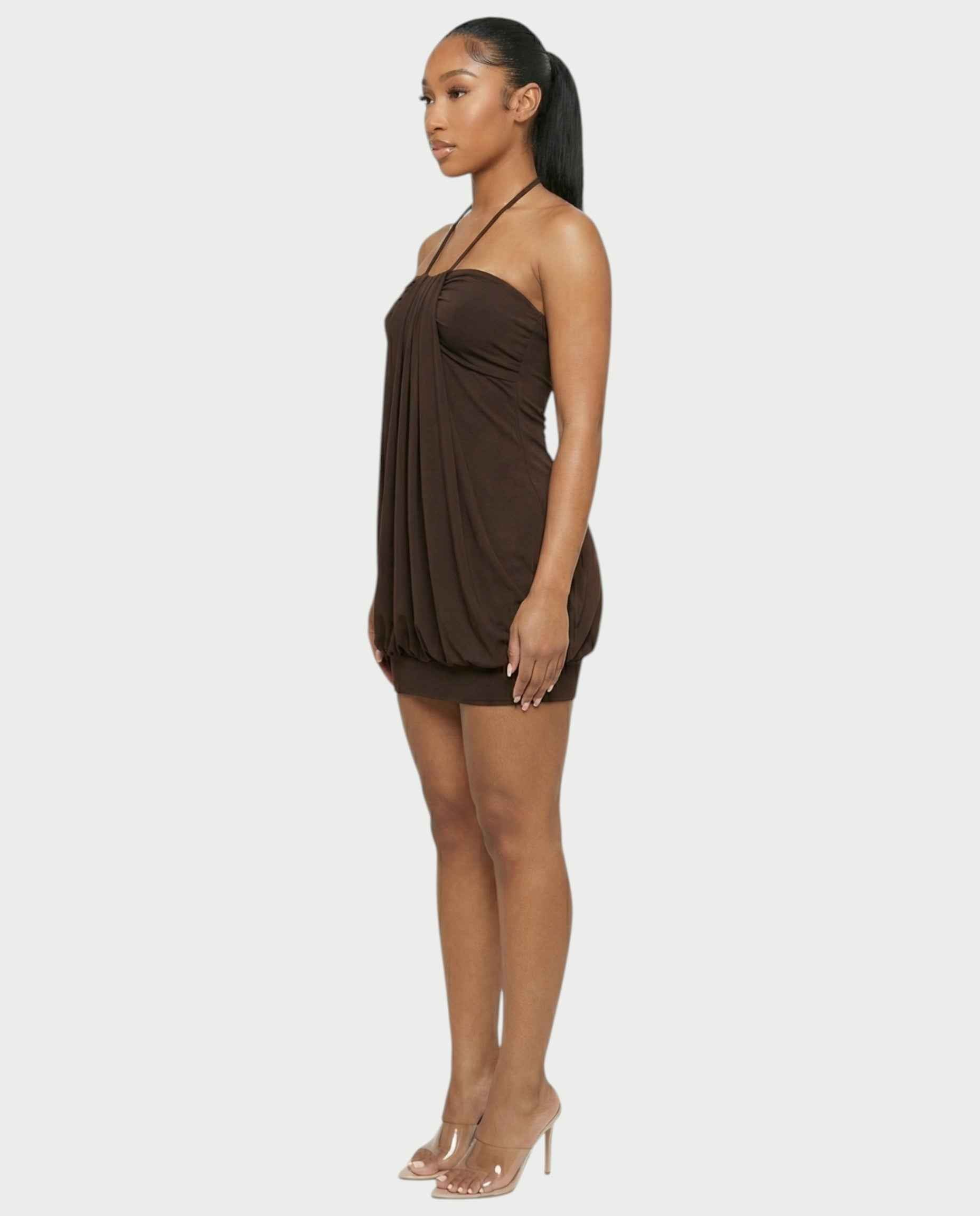 Mini robe bulle Nalima chocolat