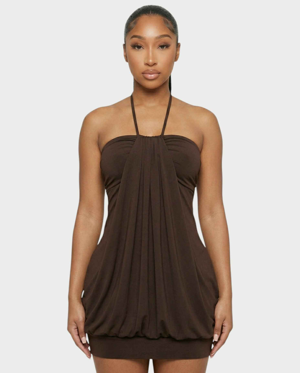 Mini robe bulle Nalima chocolat