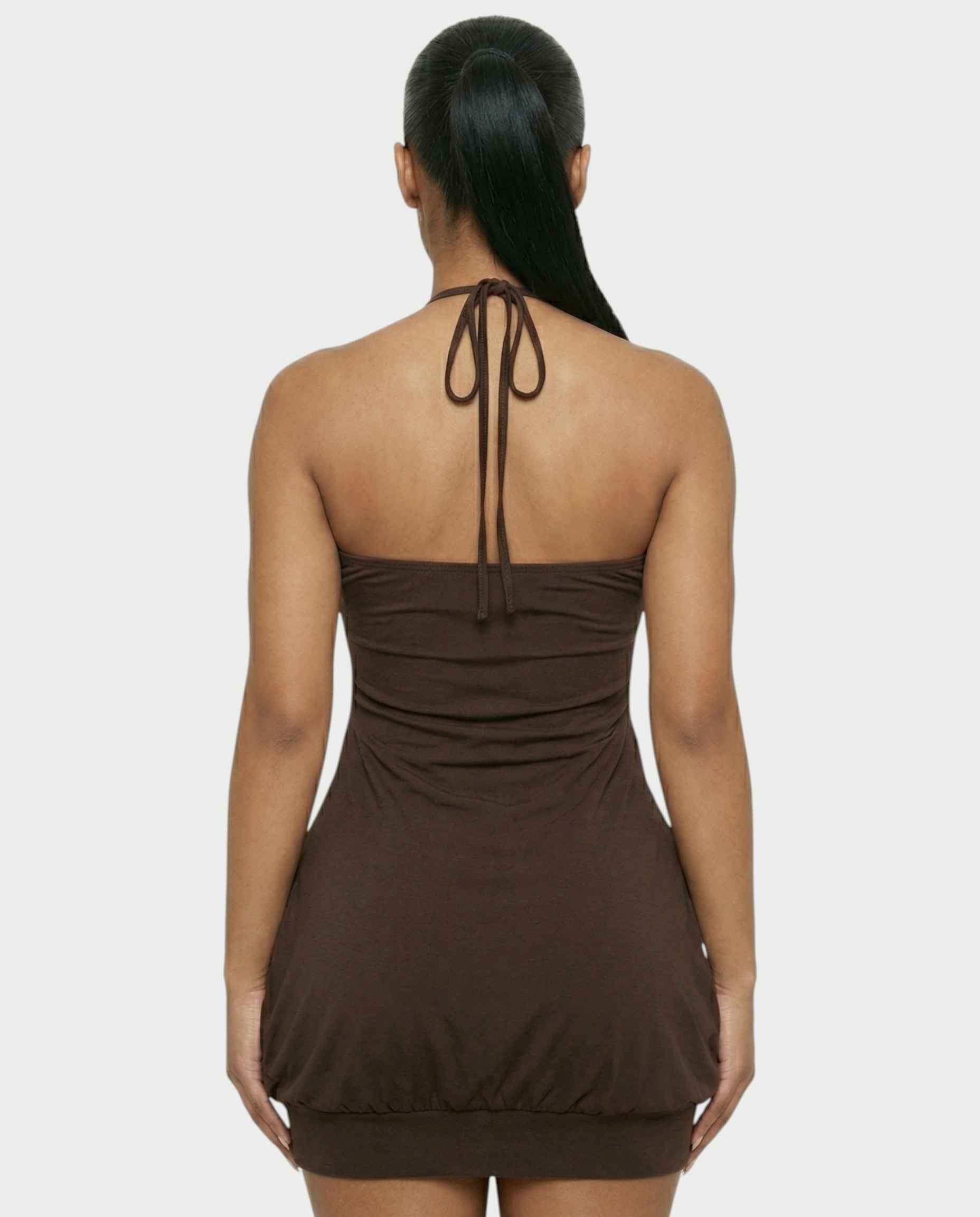 Mini robe bulle Nalima chocolat
