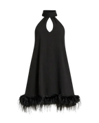 Remy Halter Feather Trim Mini Dress Ella&No