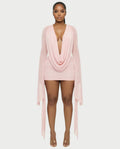 Camellia pink maxi dress