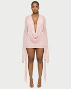 Camellia pink maxi dress
