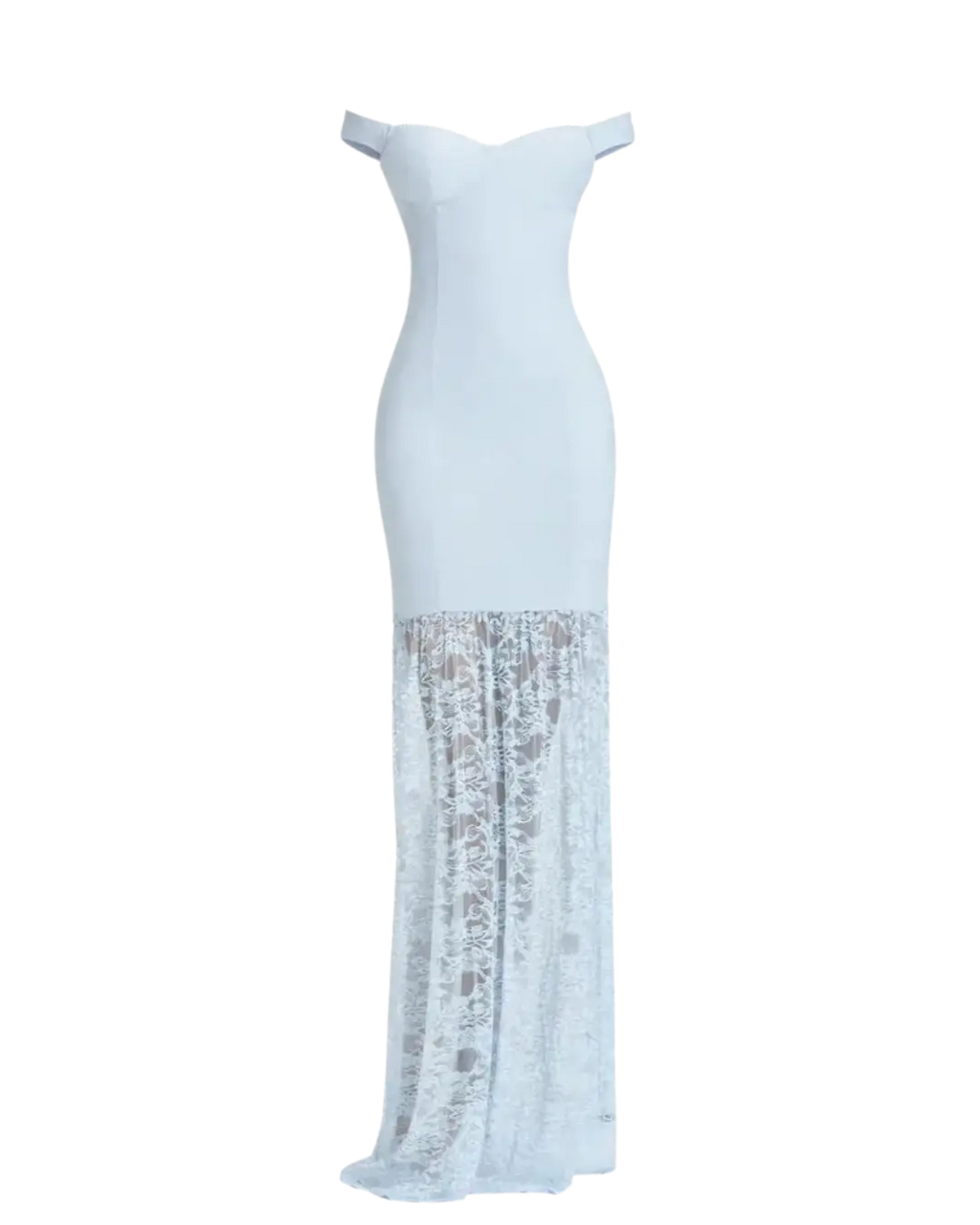 Samie – Robe Maxi Dentelle Épaules Dénudées Ella&No