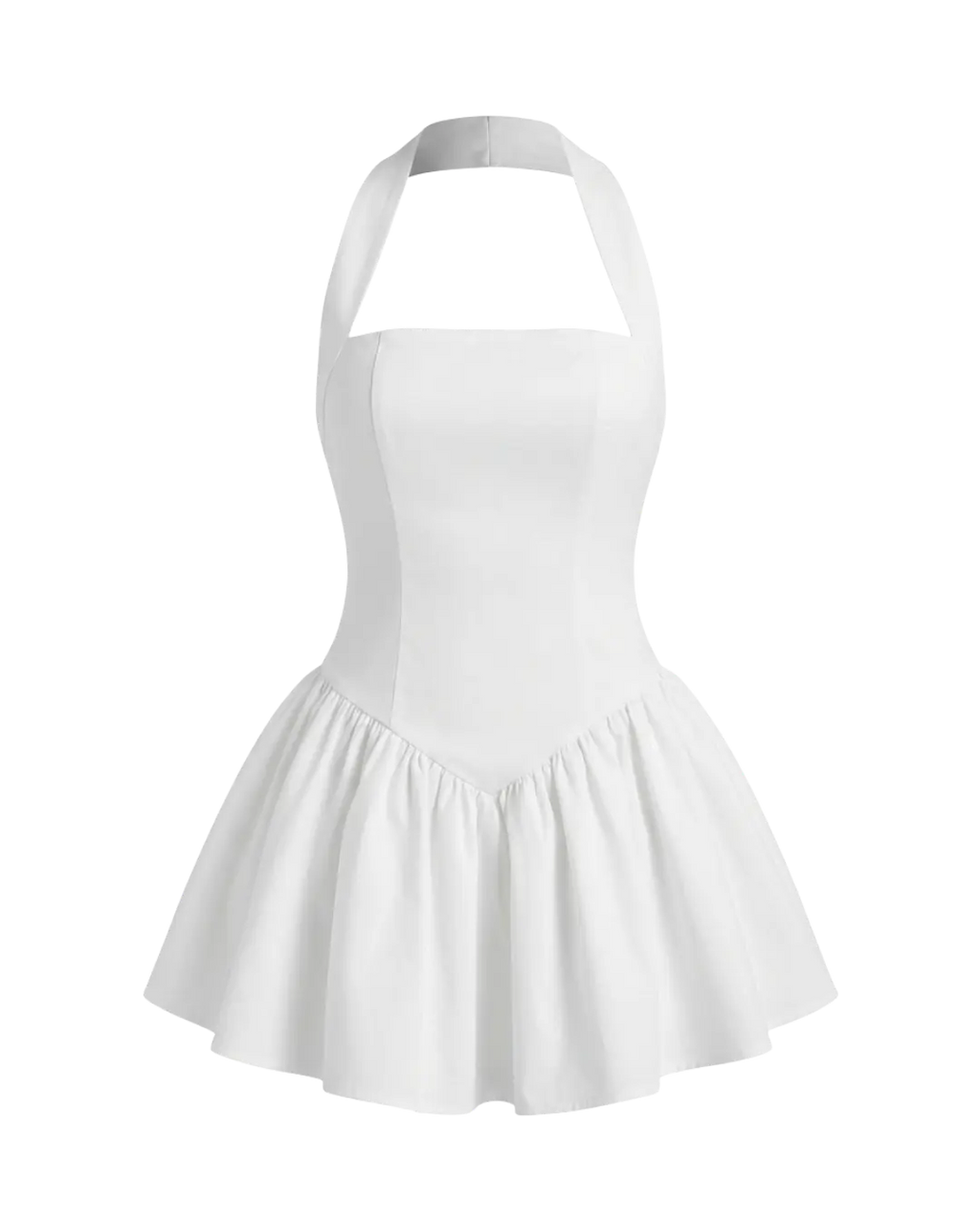 Séréna – Mini Robe Plissée Encolure Carrée Manches Bouffantes Ella&No