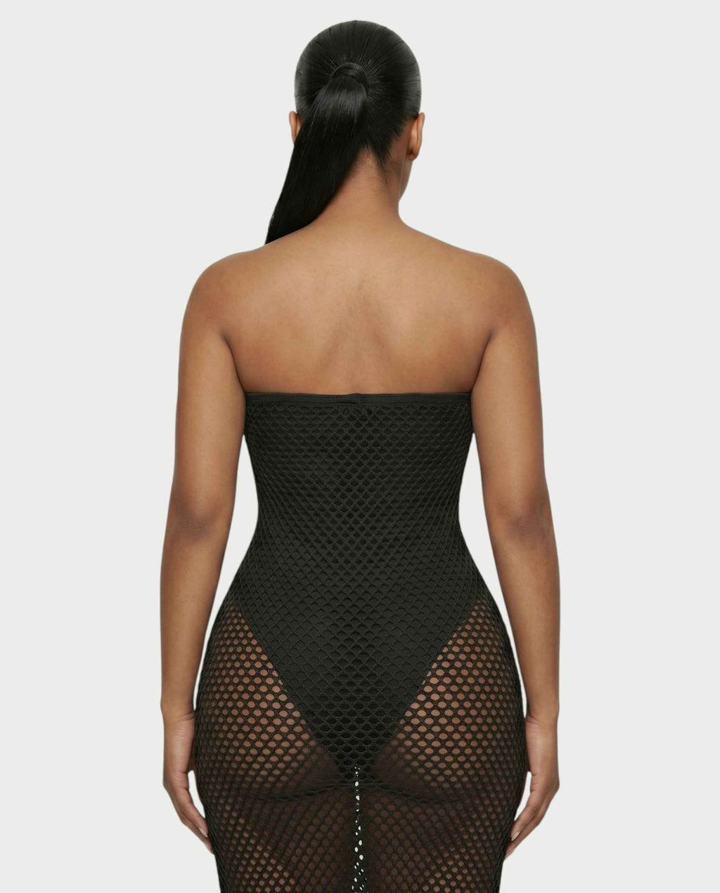Robe longue bustier résille Shreya