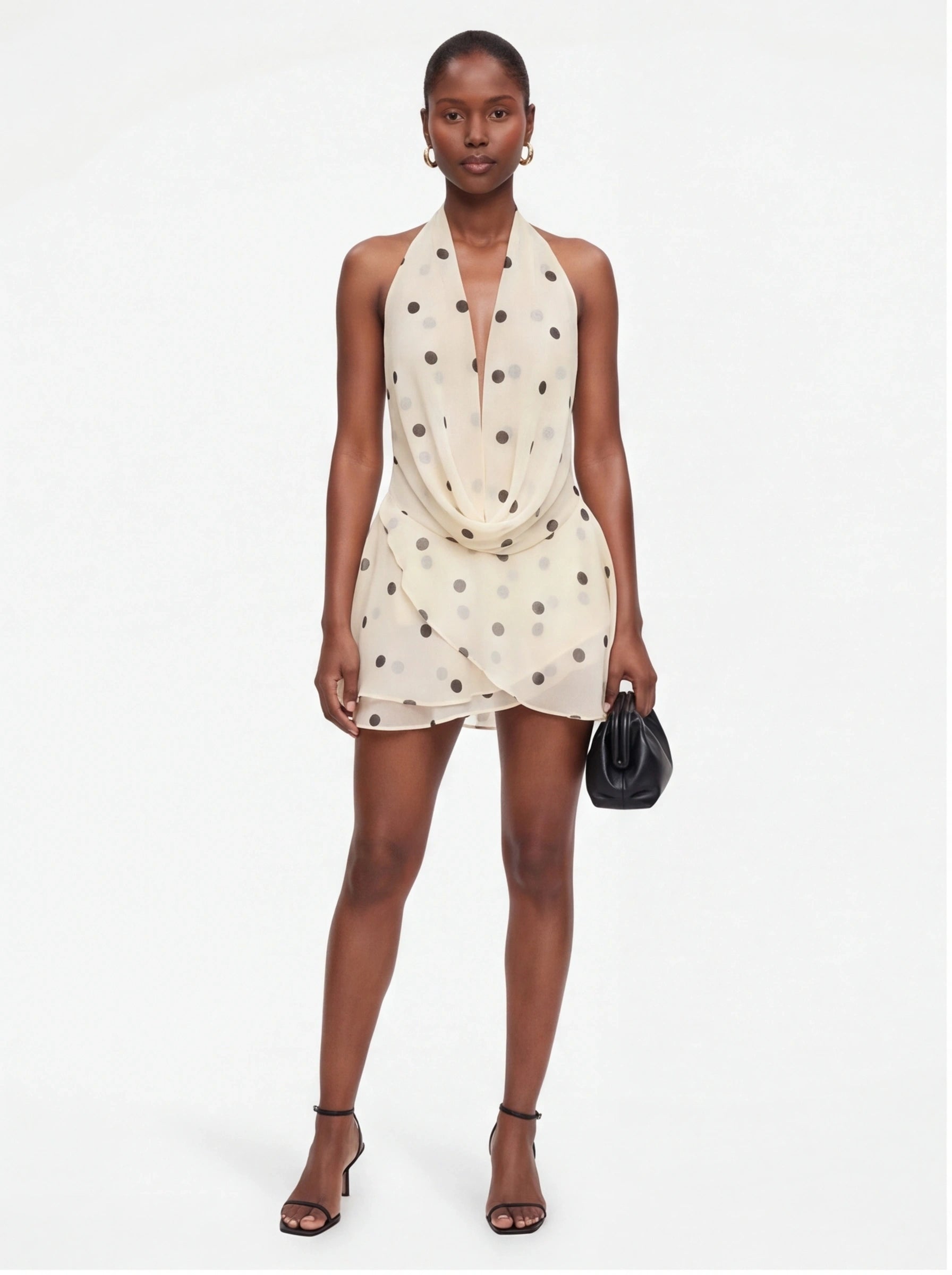 Dotty – Polka Dot Halter Mini Dress