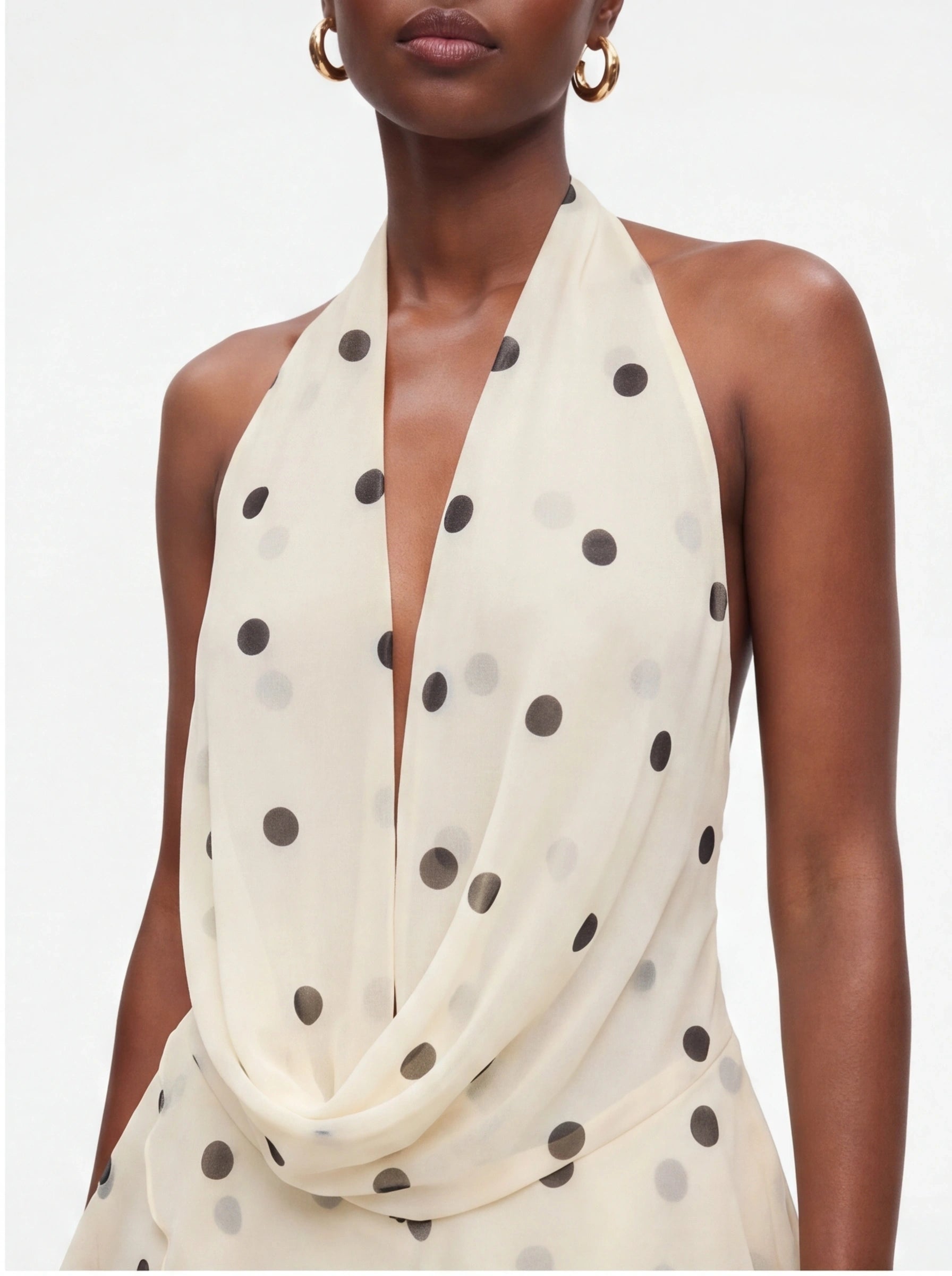 Dotty – Polka Dot Halter Mini Dress