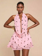 Dotty – Polka Dot Halter Mini Dress