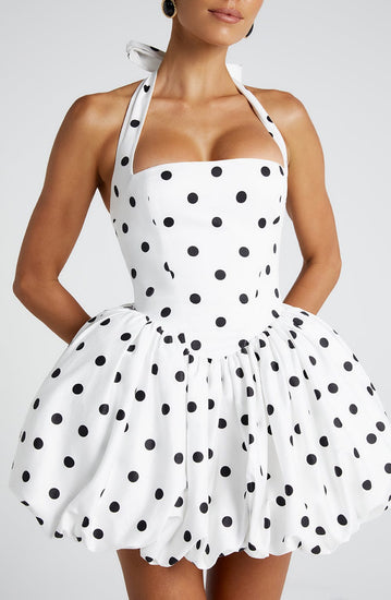 Robe Maricia Mini – Charme rétro & volume affirmé Ella&No