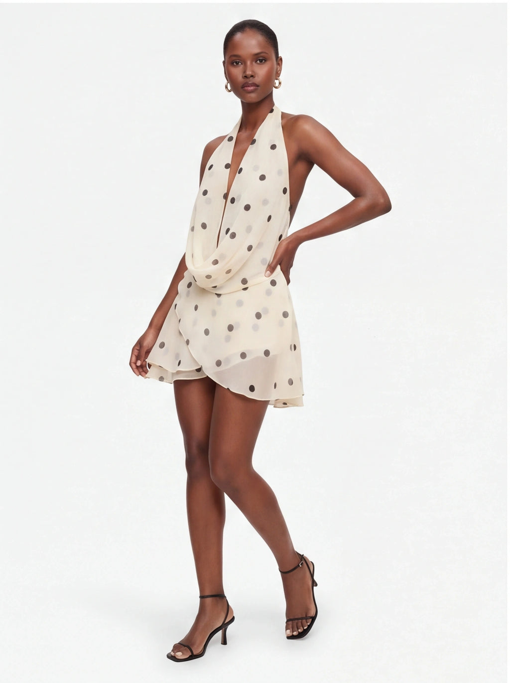 Dotty – Polka Dot Halter Mini Dress