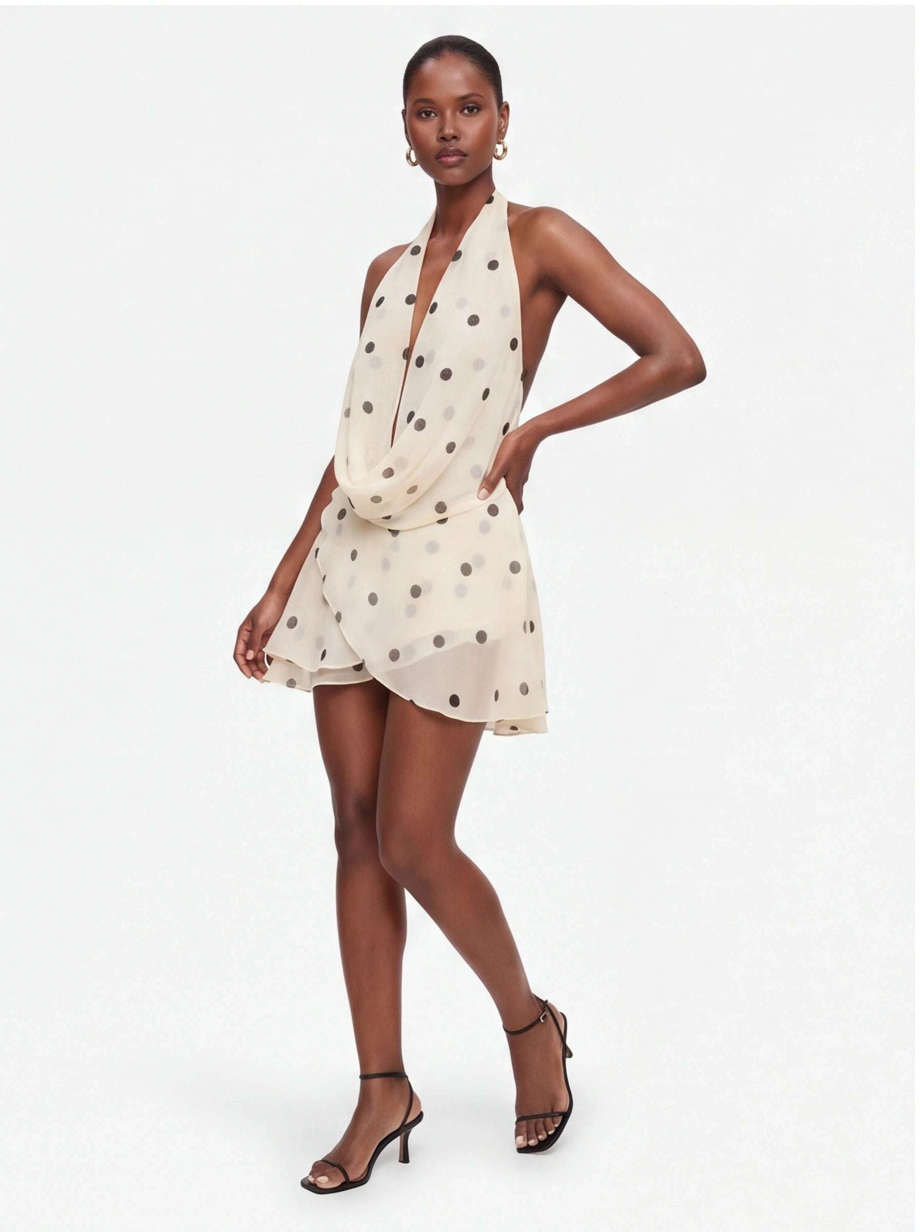 Dotty – Polka Dot Halter Mini Dress